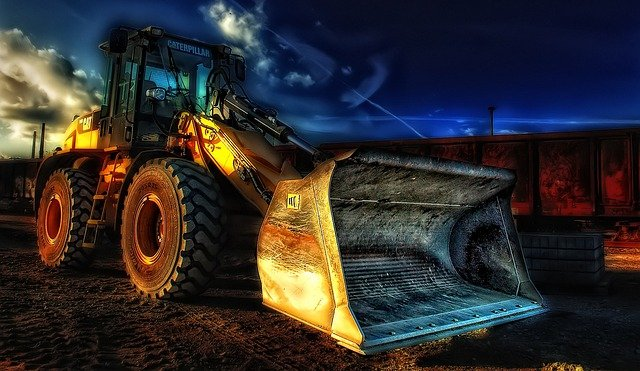 excavator, bulldozer, construction