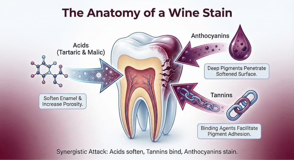 Why Does Red Wine Stain Teeth? (And How Does White Wine Contribute?