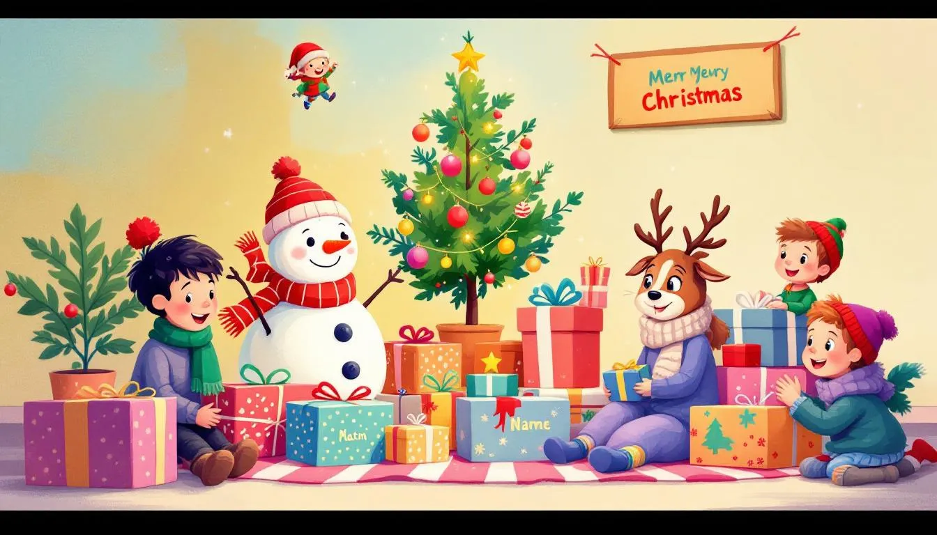 Christmas gifts for friends, including personalized items and decorations.