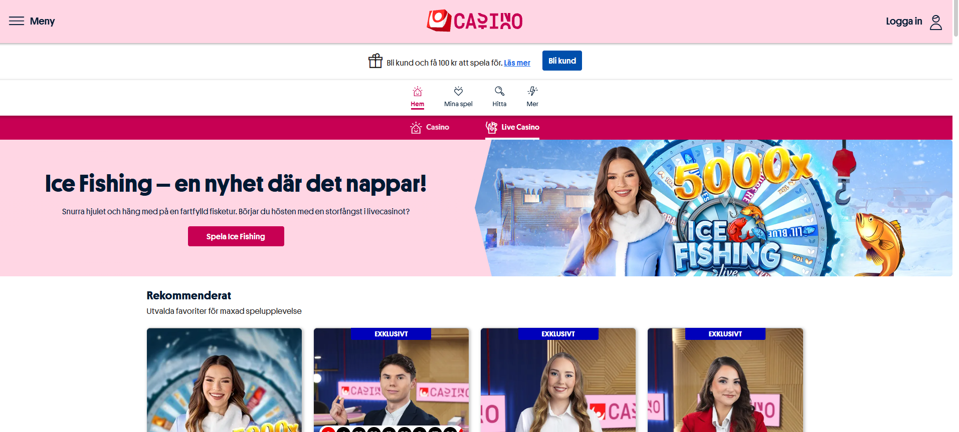 Live casino med svenska dealers hos SPC.