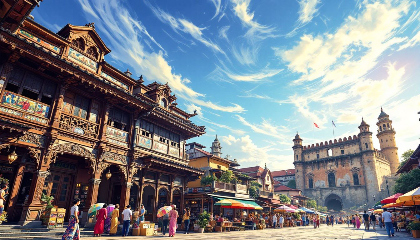 Immerse in Melaka's rich cultural heritage, featuring traditional architecture and local art.