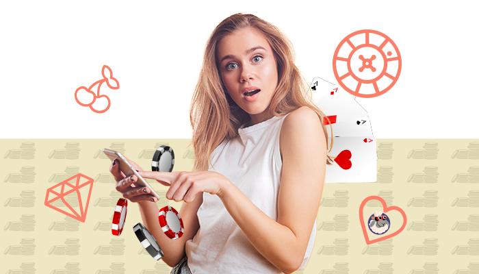 woman researching table stakes and other poker rules.