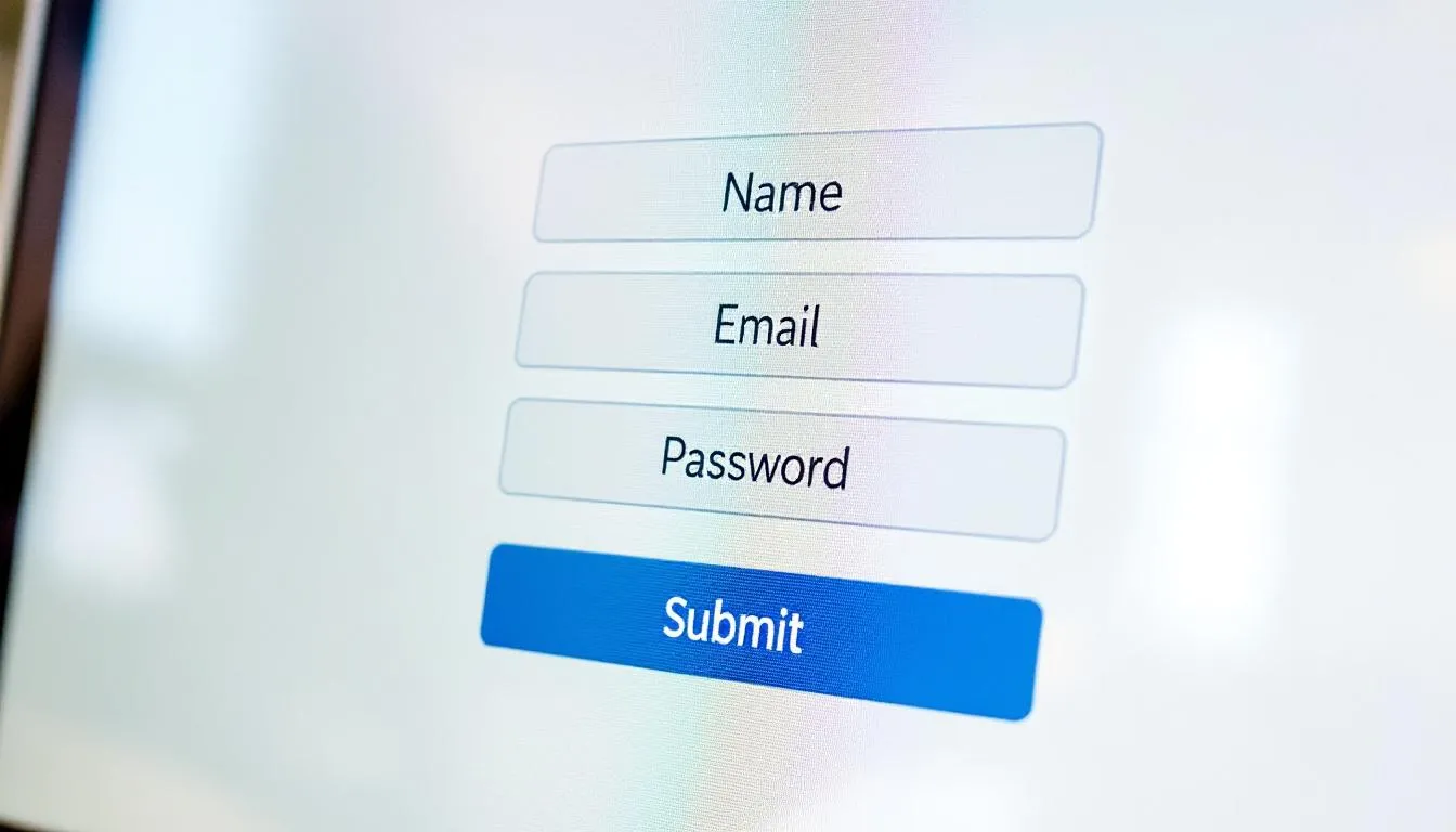 Een afbeelding van een websiteformulier dat bezoekers aanmoedigt om hun contactgegevens achter te laten, zoals een e-mailadres en telefoonnummer, om kwalitatieve leads te genereren. Dit formulier bevat duidelijke call to actions en is ontworpen om de conversie te optimaliseren voor potentiële klanten die geïnteresseerd zijn in het downloaden van een e-book.