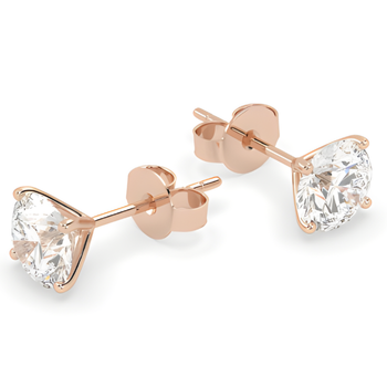 Raudono aukso auskarai - TopDiamonds.Online
