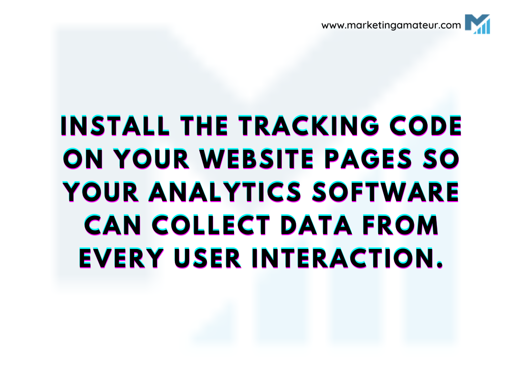 Install the tracking code on your website