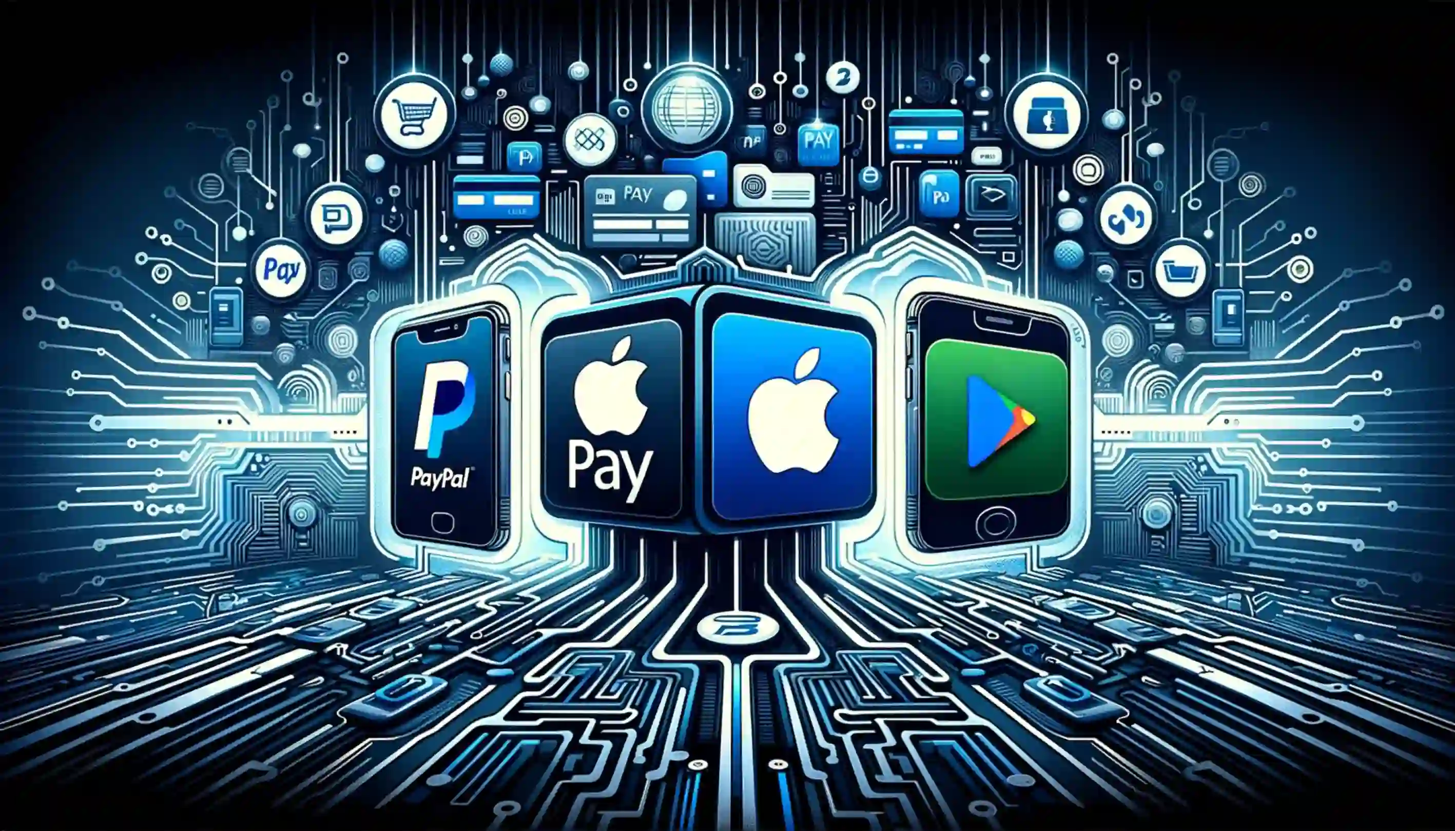 type of payment gateway - paypal, apple pay, google pay