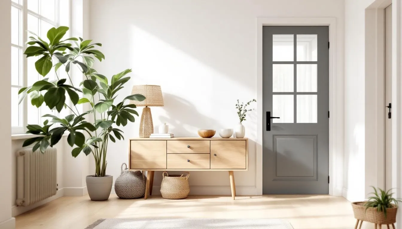 A revitalized entryway that welcomes guests with a fresh start in home decor.