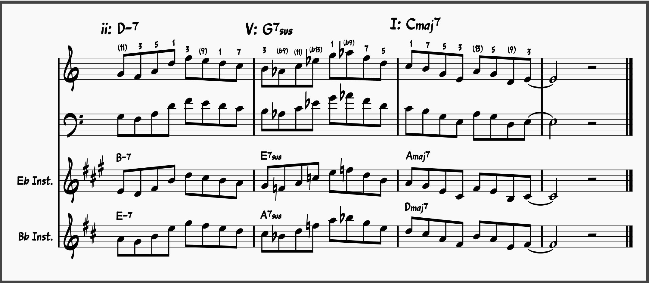 18. Long ii-V-I Jazz Lick