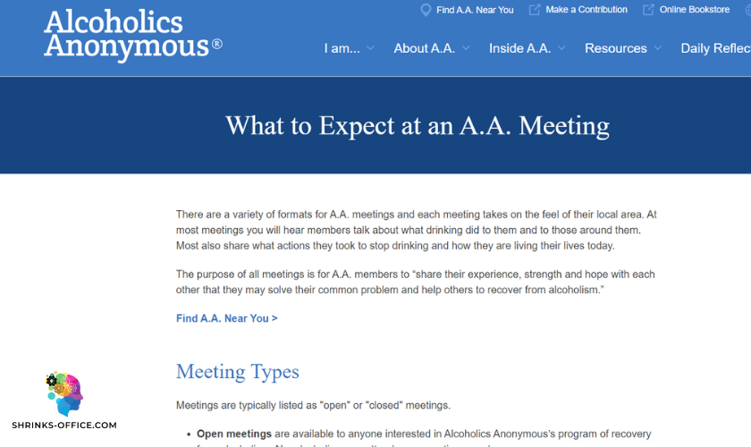 Alcoholics anonymous offer free counseling sessions
