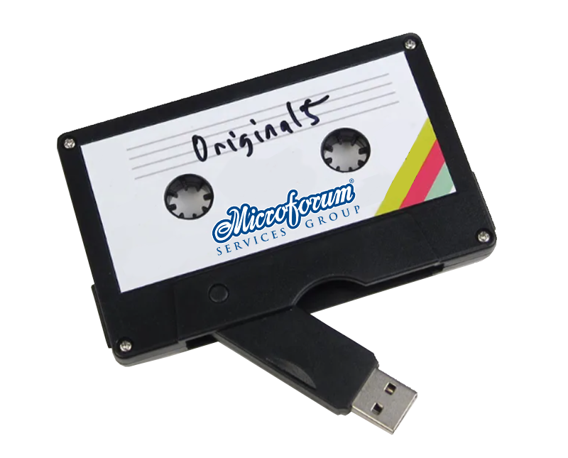 Stylish shaped USB drives arranged creatively.