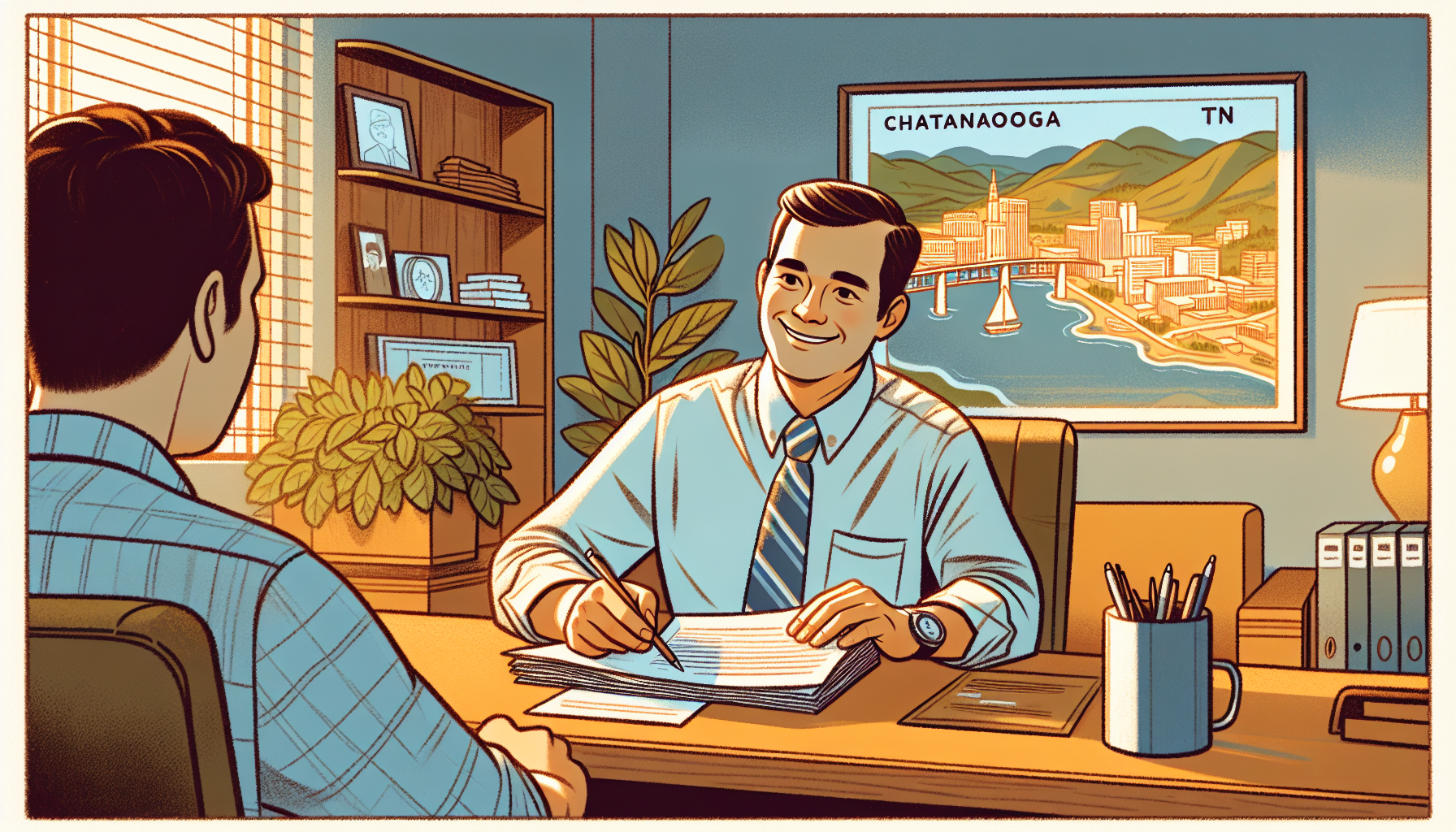 A trustworthy bondsman in Chattanooga, TN, assisting clients.