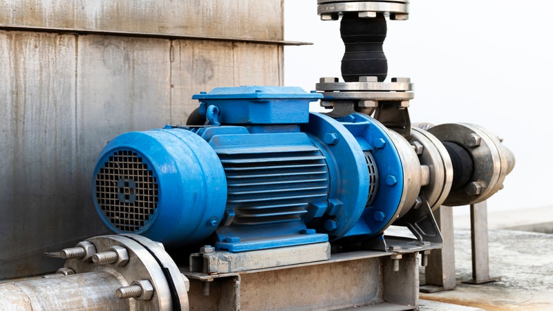 motor with a rubber diaphragm