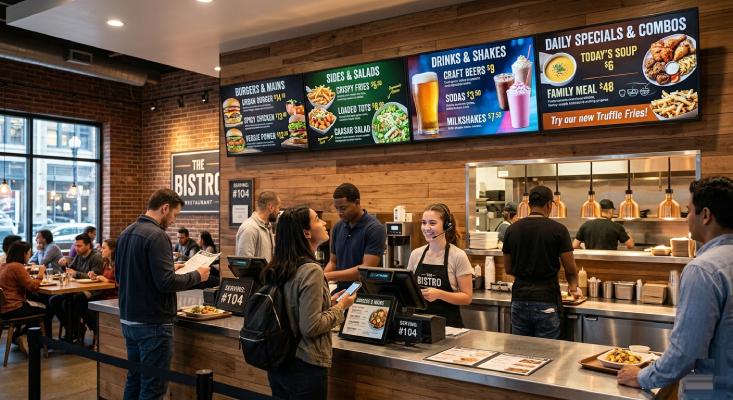 What Are the Best Liquor Store Signage Ideas? 2 digital menu boards and displays