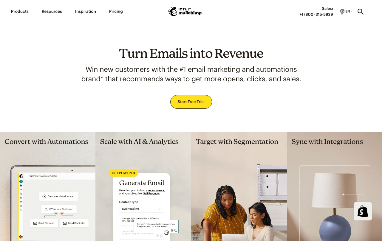 MailChimp is an outstanding email marketing tool.