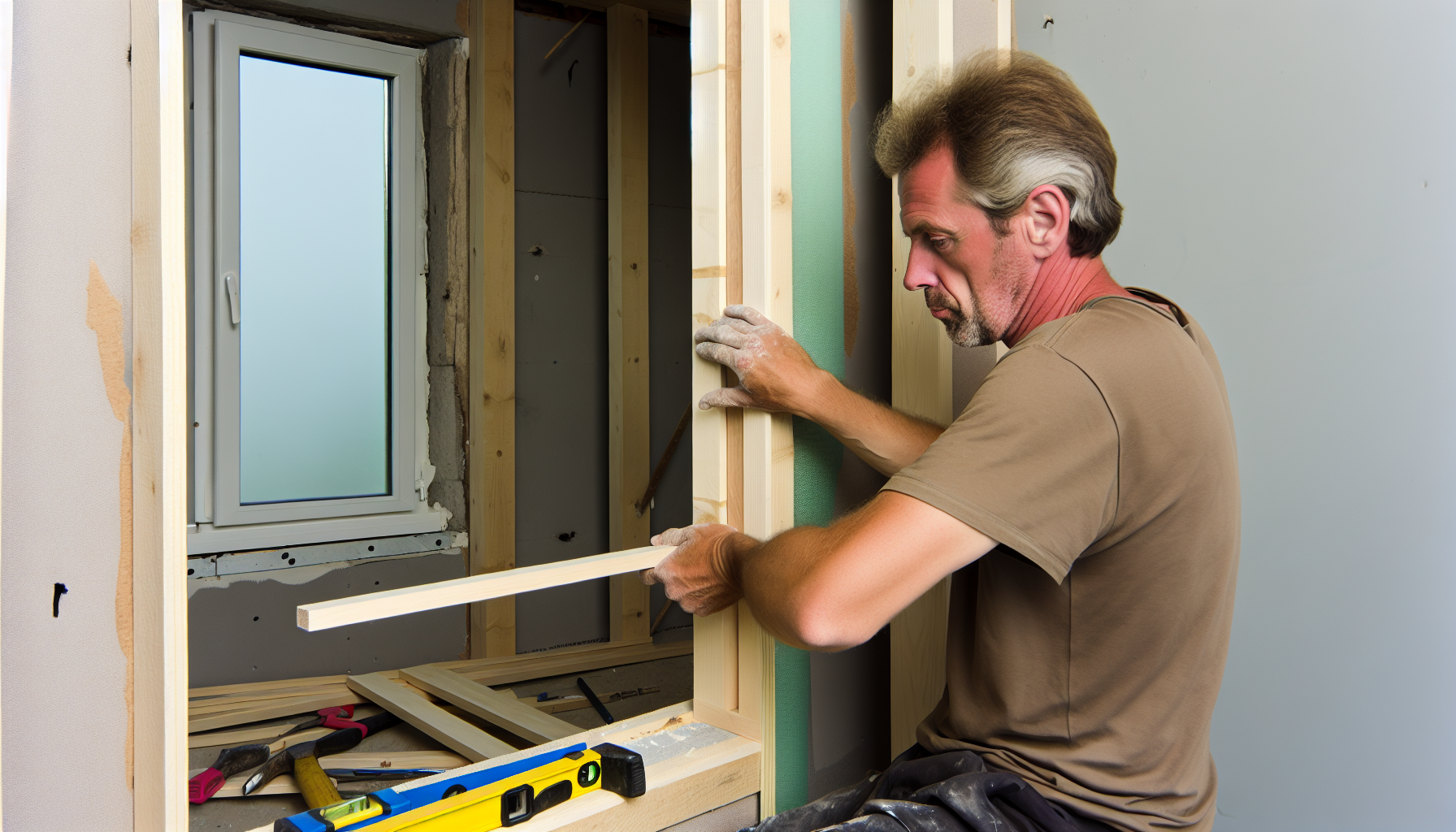 Shimming doors and windows for proper alignment