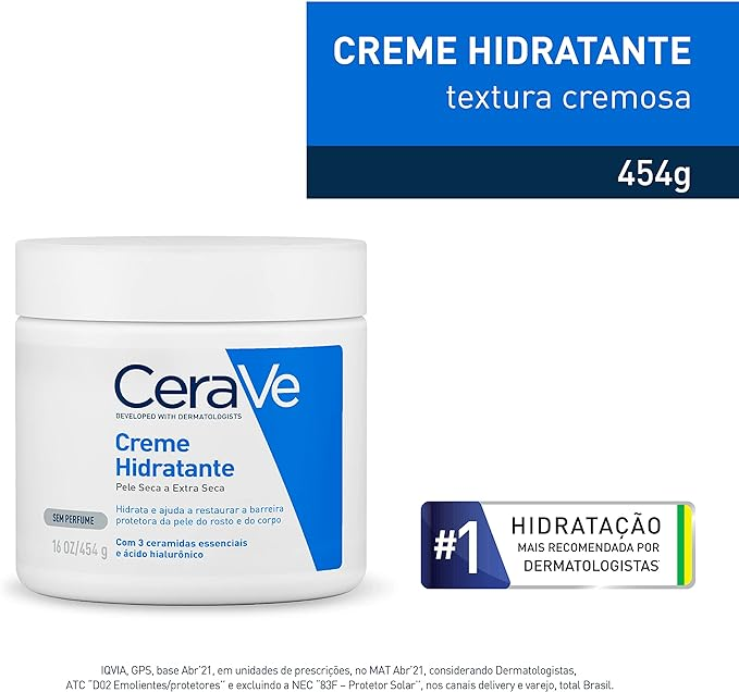 Creme hidratante da CeraVe. Fonte da imagem: site oficial da marca