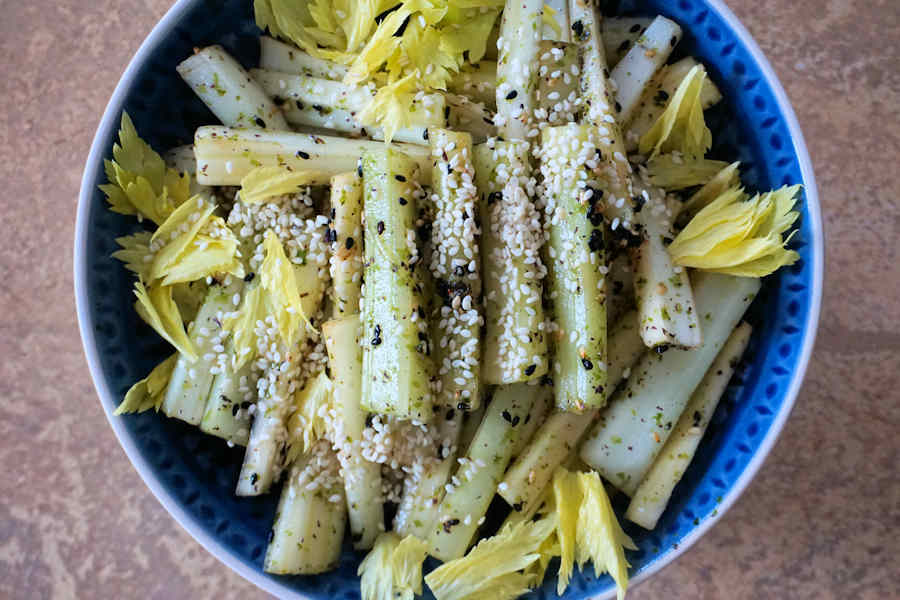 Celery Salad with Furikake