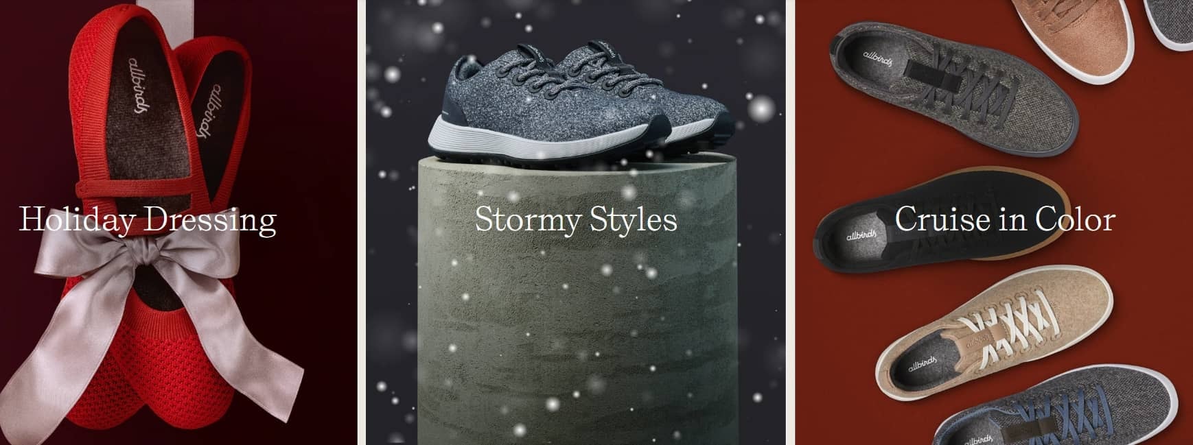 Allbirds product landing page