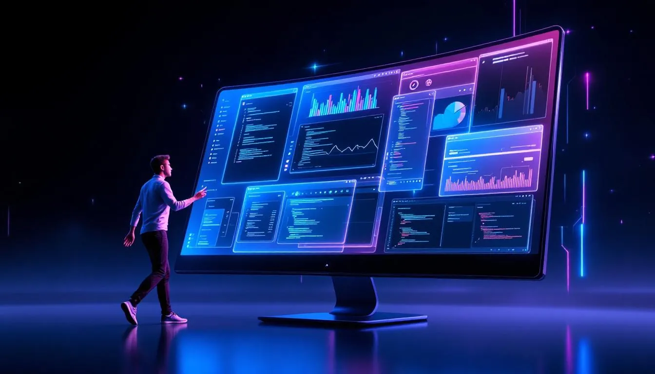 Un écran d'ordinateur affichant des applications ouvertes pour une optimisation des performances multitâches.