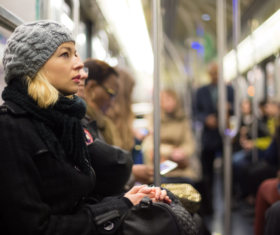 Public transportation options including AirTrain and subway for late-night travelers from JFK.