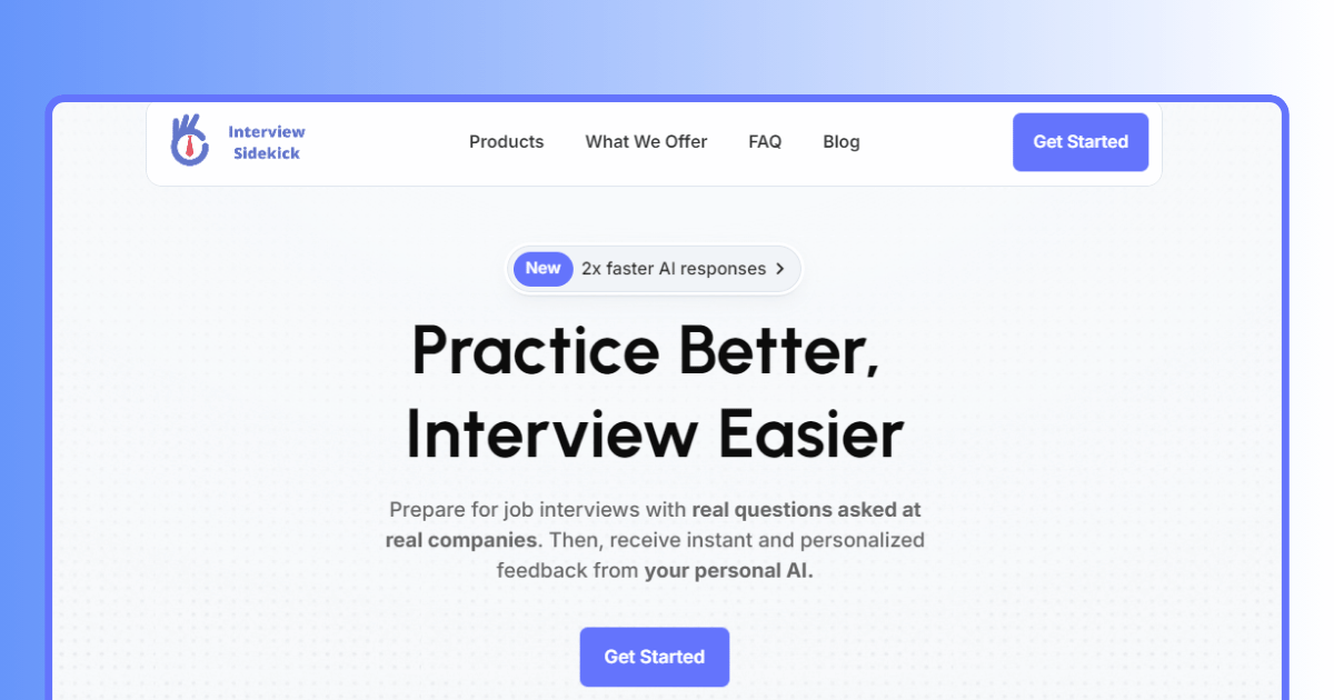 Interview Sidekick best ai interview assistant