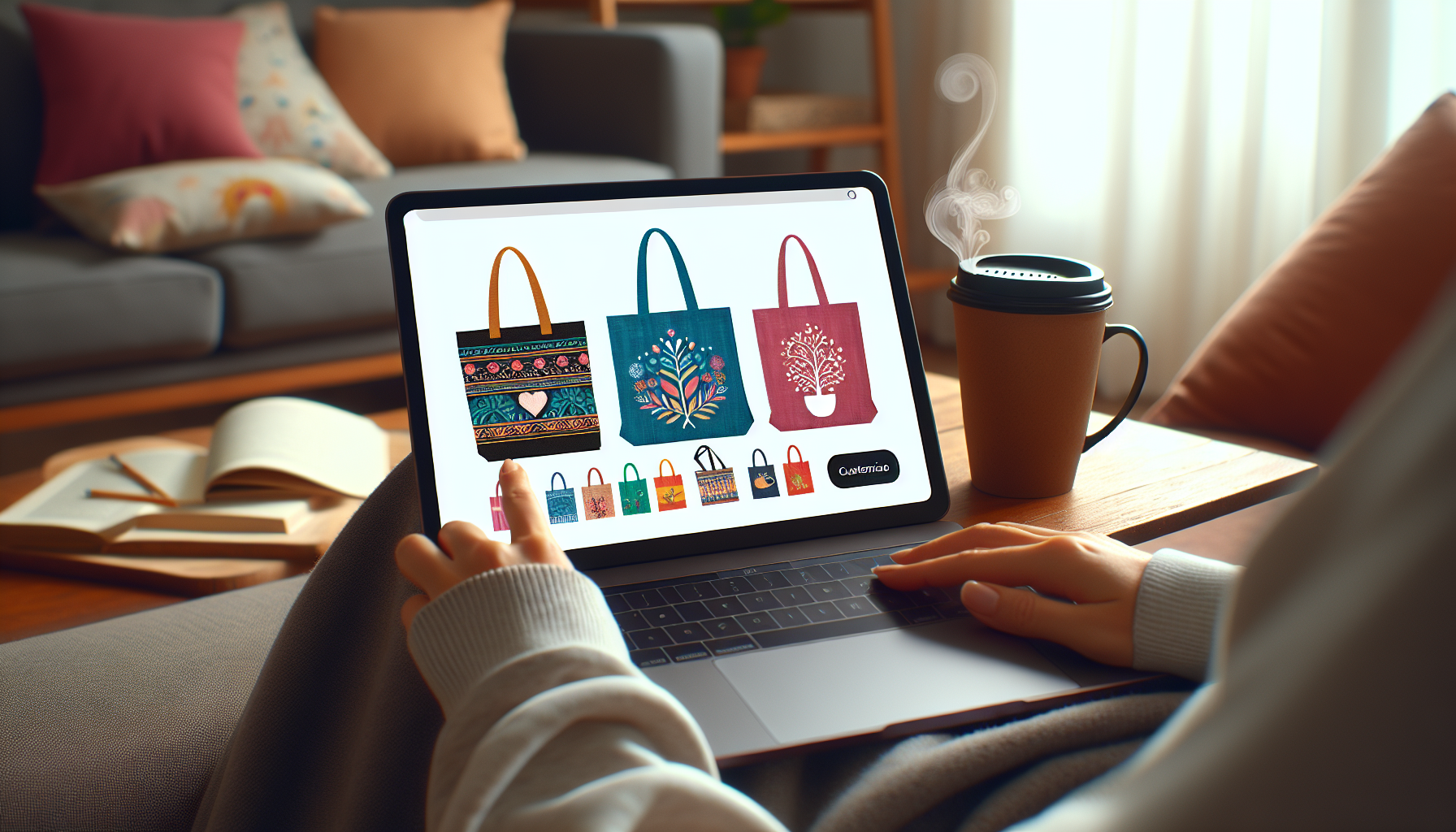 Ordering custom tote bags online
