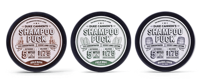 Duke Cannon Supply Co. Shampoo Puck for Men Hat Trick Pack