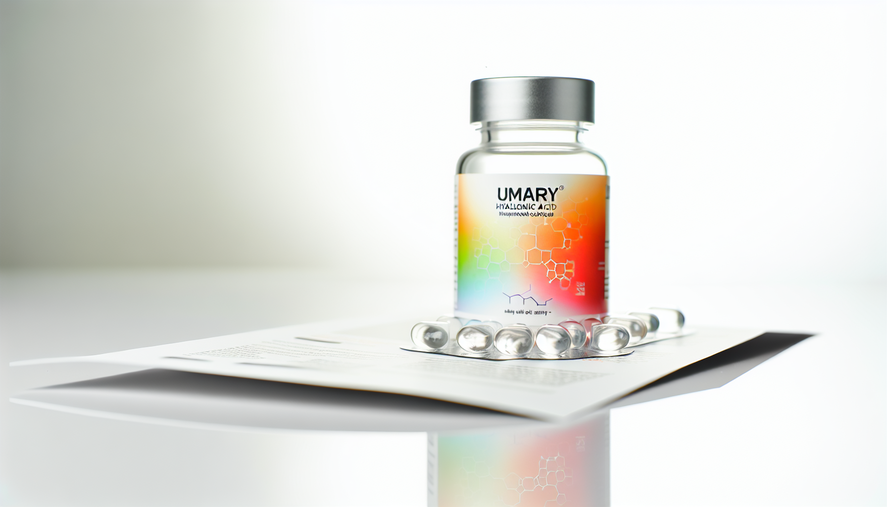 Bottle of Umary Hyaluronic Acid supplement