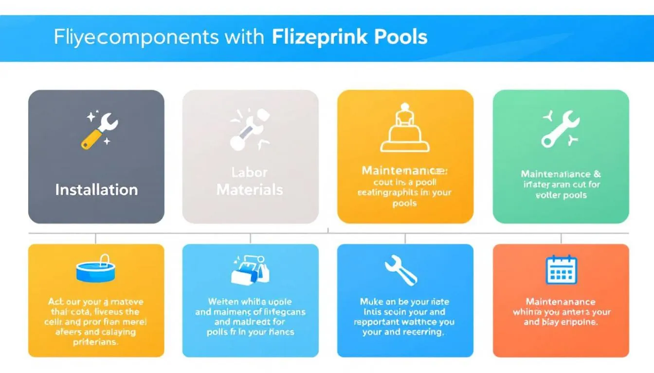 A visual breakdown of the cost components associated with fiberglass pools, including installation and maintenance.