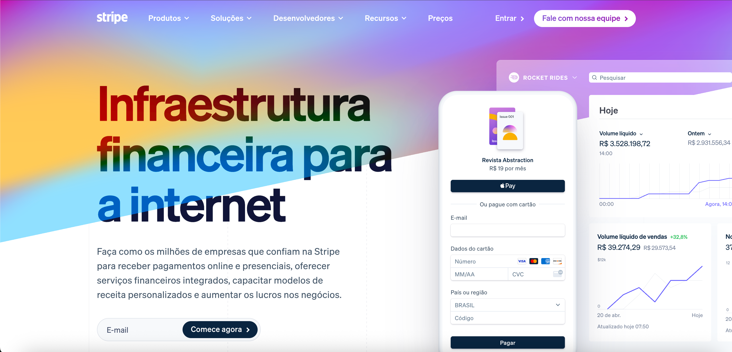 Página da Stripe