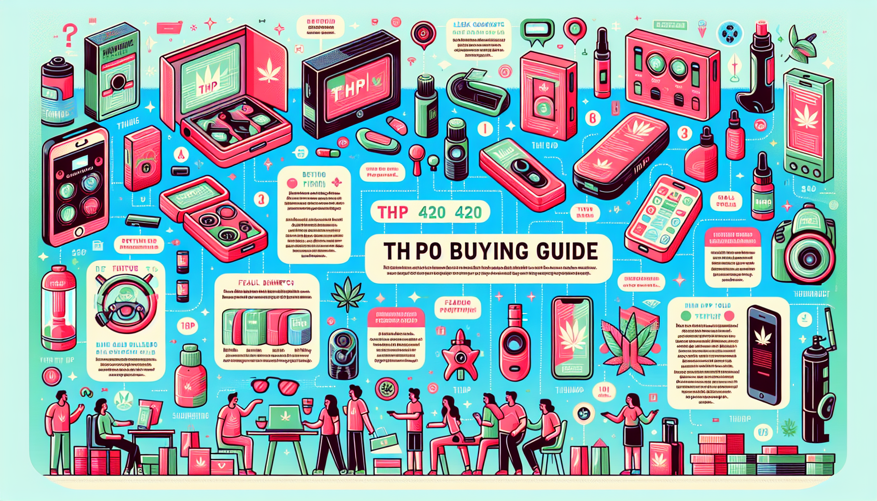 A visual buying guide for THP420 products.