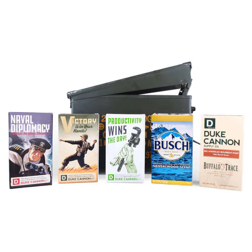 Duke Cannon Military Ammo Case Gift Set