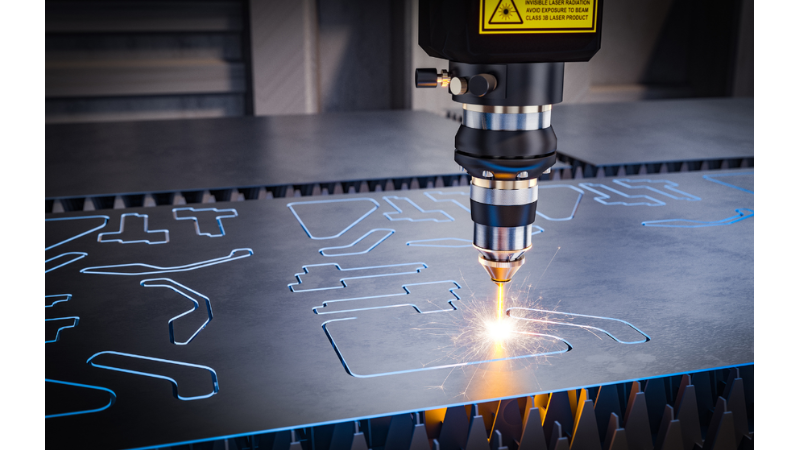 laser cutter's high speed and flexibility