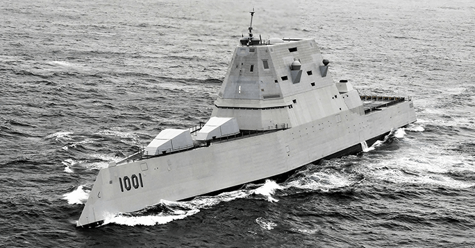 U.S. Navy's Zumwalt Destroyer Engineering Services Contract, $1.7 Billion; Raytheon provides engineering services for the Navy's Zumwalt Destroyer