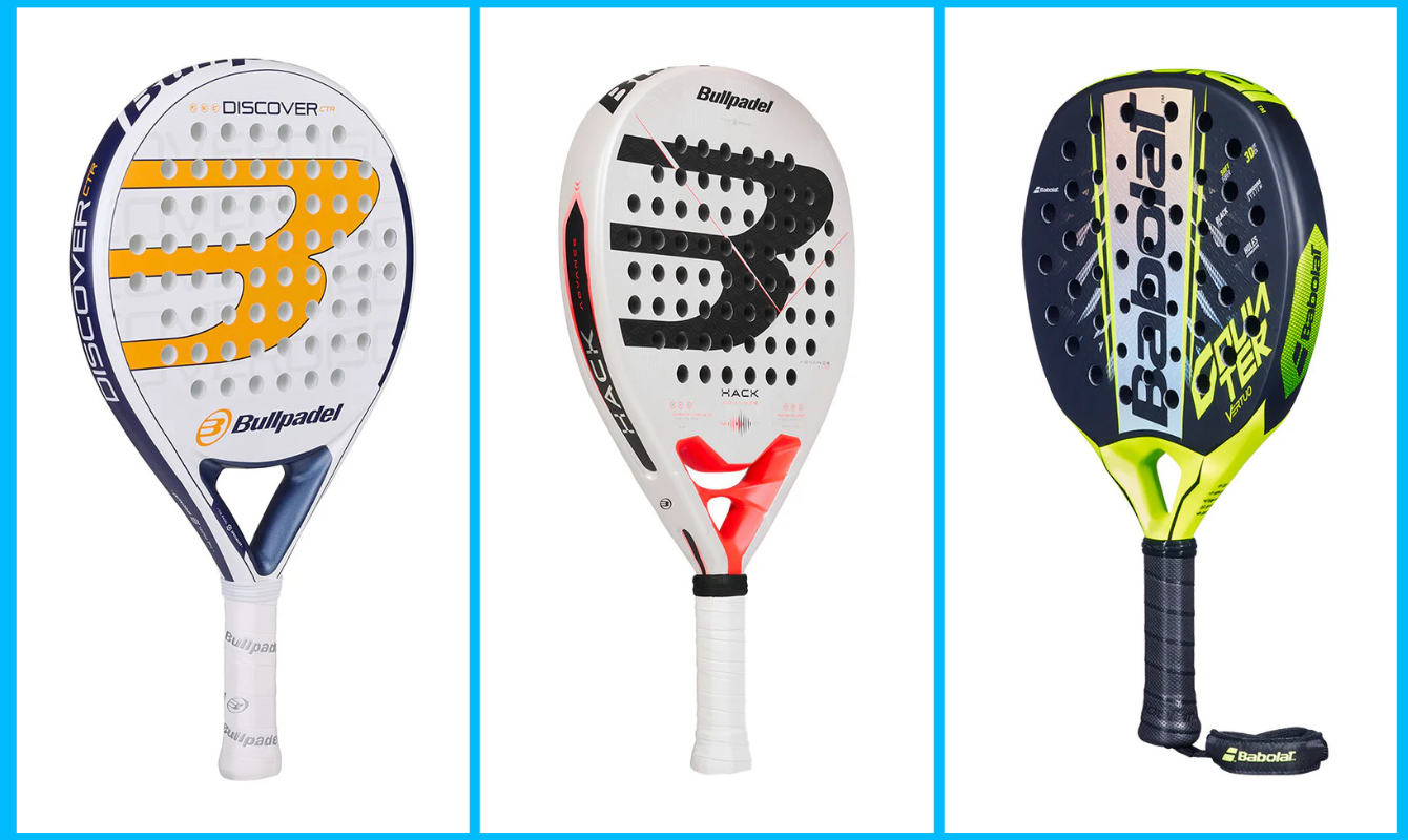 Palas de control de Bullpadel y Babolat