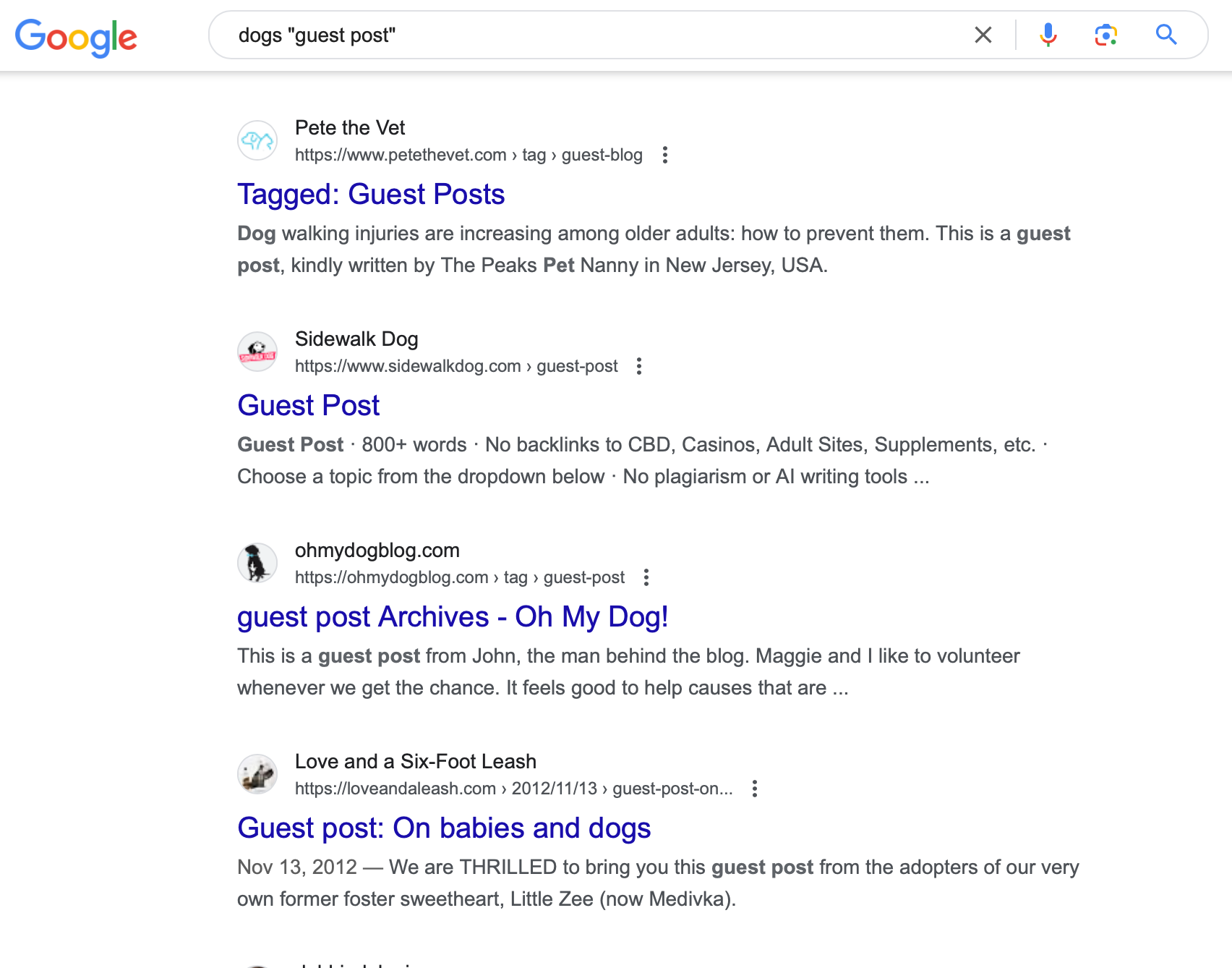 Search for Free Guest Post Opportunities