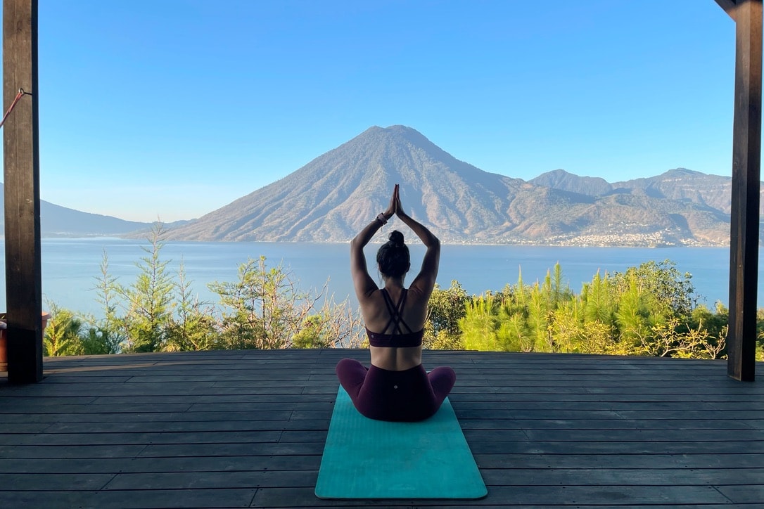 Yoga at Lake Atitlan, Guatemala