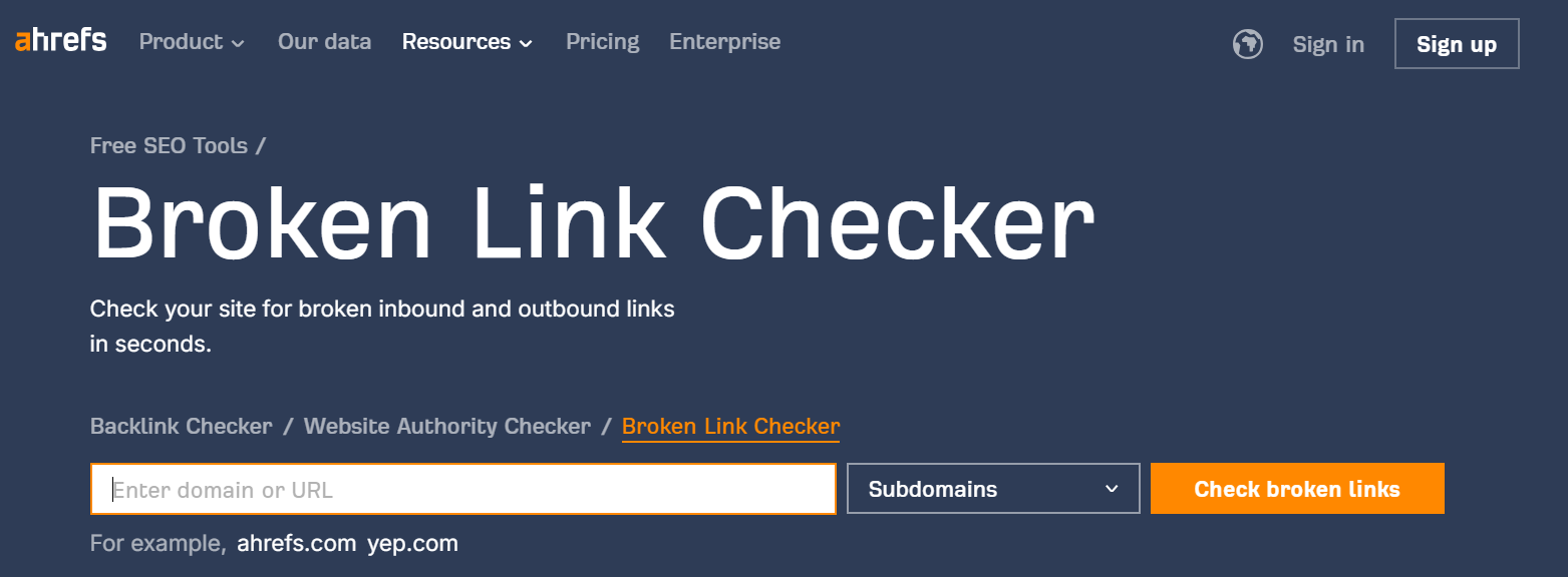 ahrefs link intersect tool