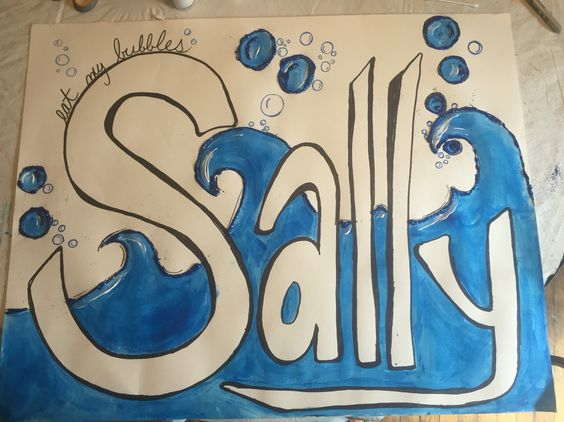 It could be cool for your student news site to feature the artistic ability of your team! Sally "eat my bubbles" poster from Pinterest.