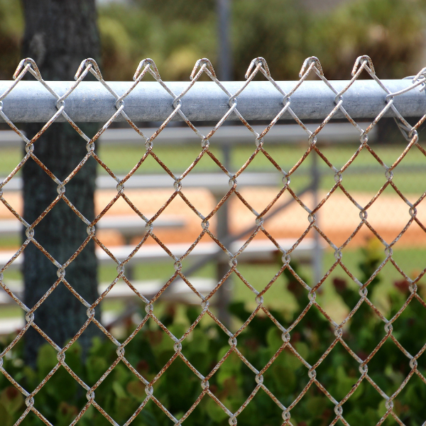 An image showing a chain link fence.