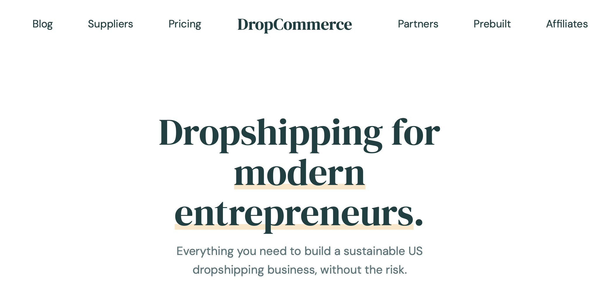 best dropshipping suppliers - dropcommerce