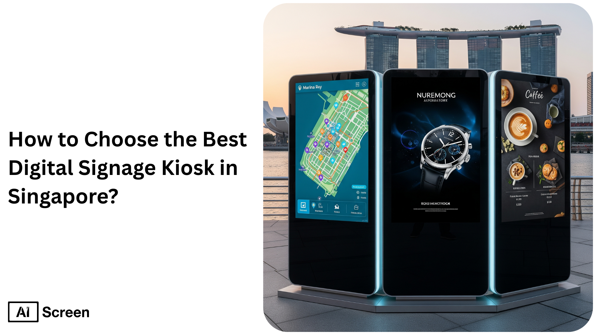 How to Choose the Best Kiosk Digital Signage Singapore? 1 selecting the best digital signage kiosks in singapore