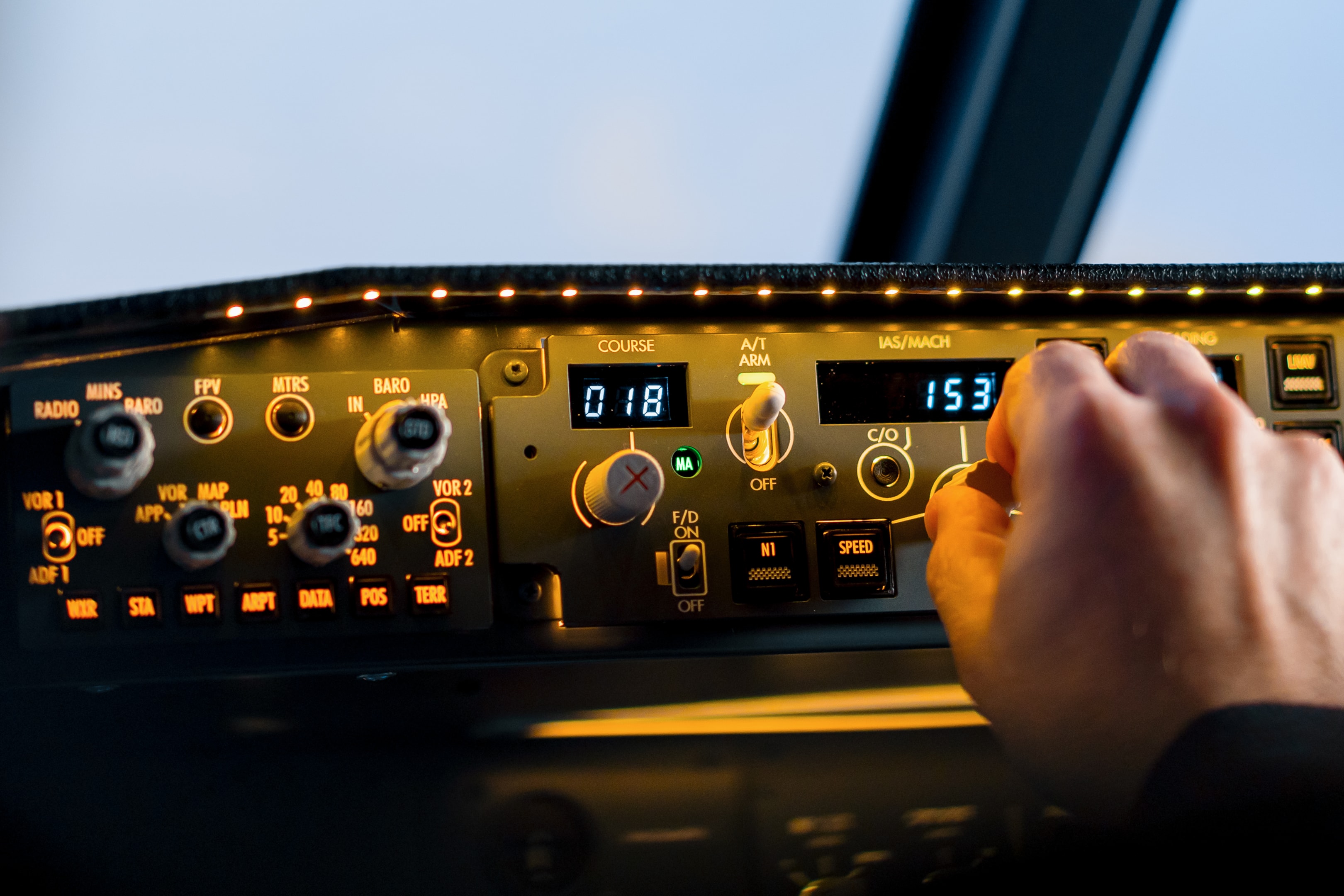 airplane cockpit view pilot