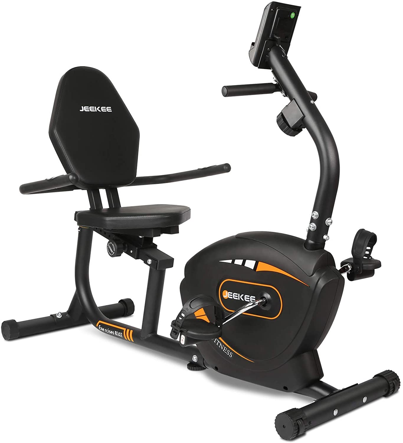 exercise bike with back support
