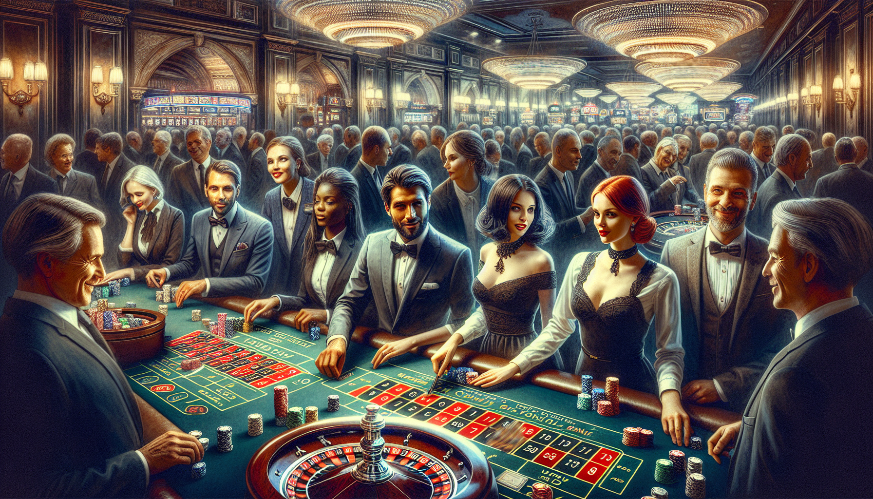 Artistic representation of live casino action at N8 Casino