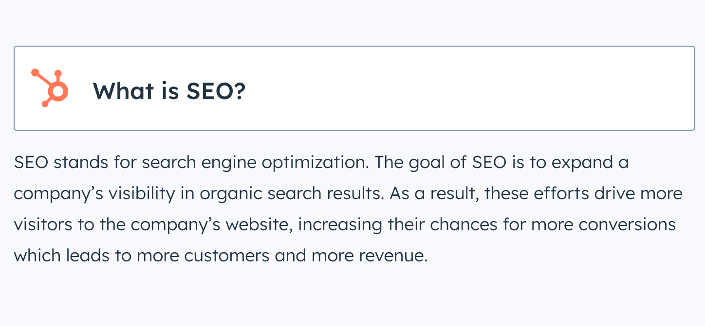 SEO definition