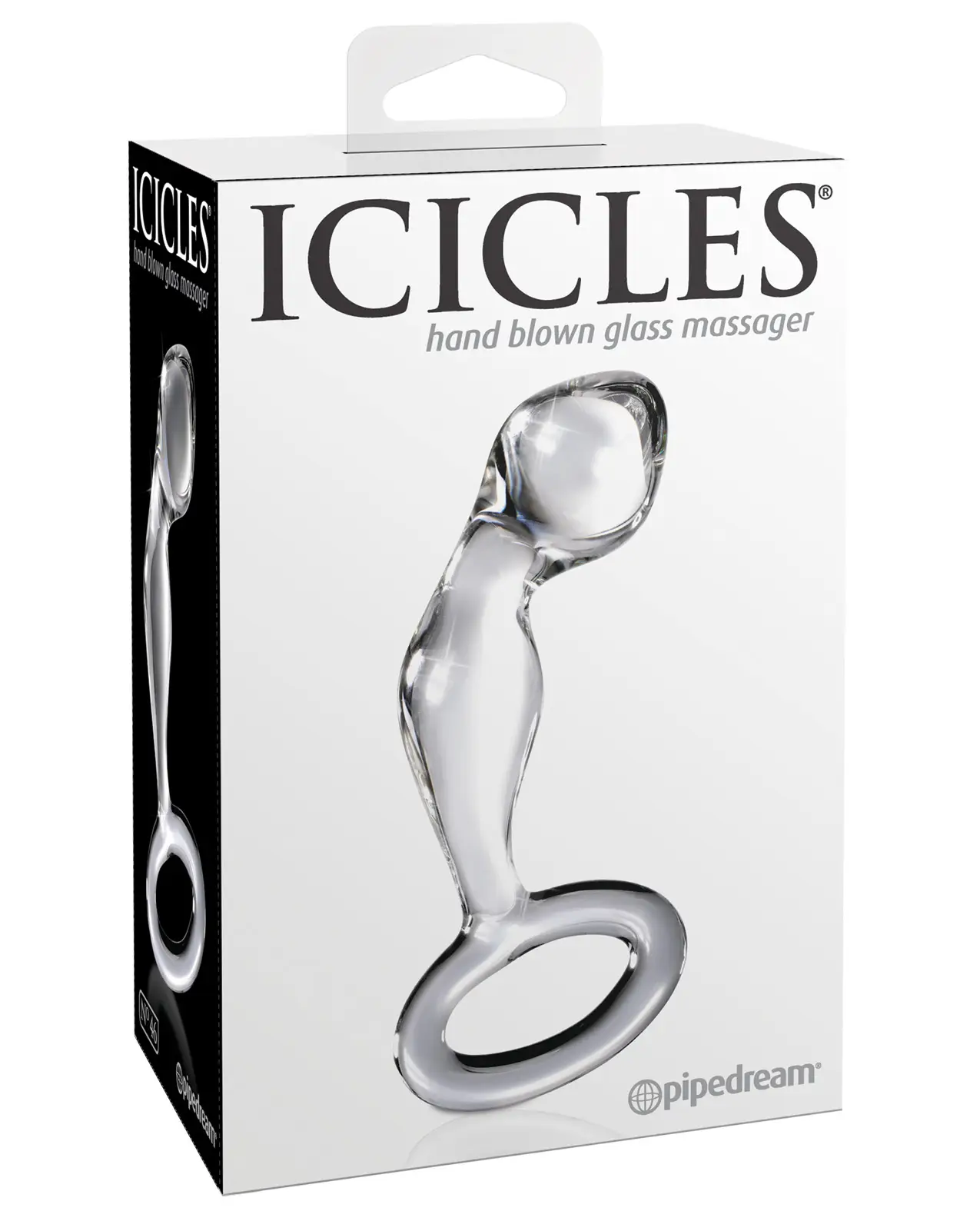 Icicles No. 46 Hand Blown Glass Butt Plug – Clear