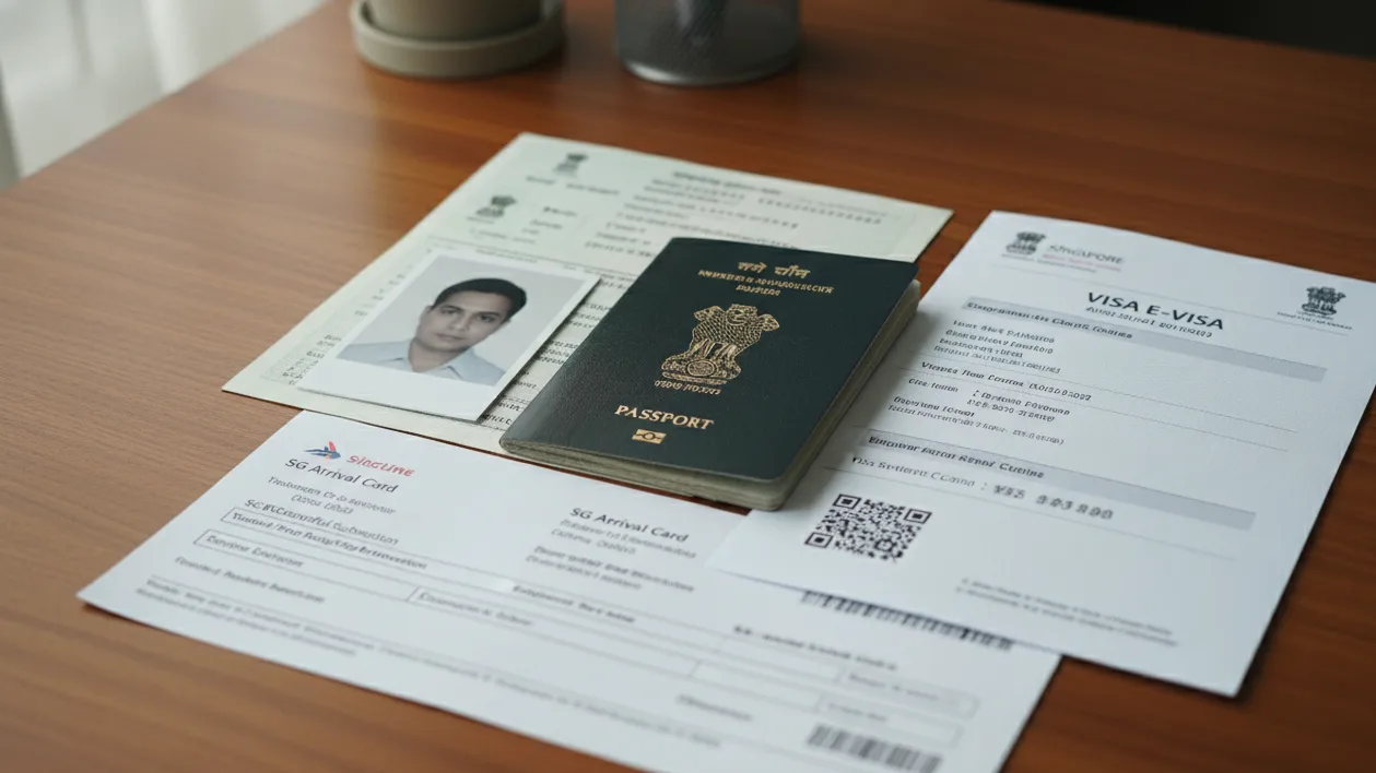 Singapore eVisa eligibility and dummy ticket documents for Indians