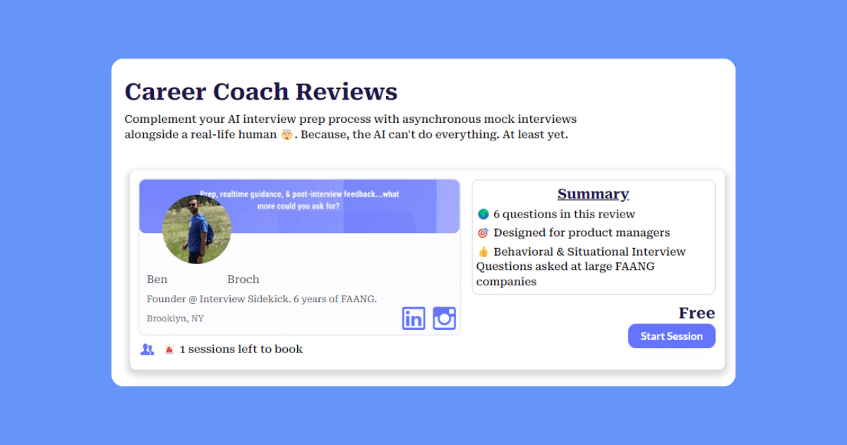 career coach | interview sidekick | best ai interview assistant