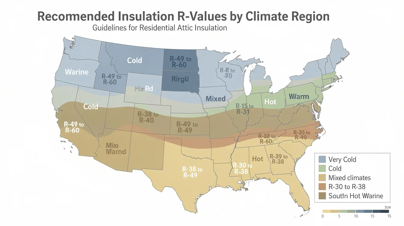 The image displays a detailed map illustrating the recommended insulation R-values across various climate regions, emphasizing the importance of proper insulation for outdoor saunas to retain heat and enhance energy efficiency. This visual guide helps sauna owners select the right insulation materials for optimal heat retention and minimal energy waste.